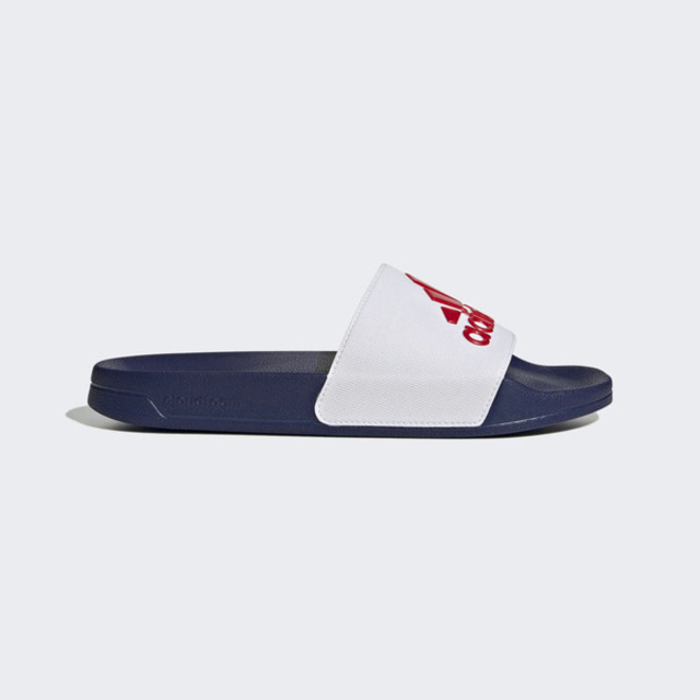 Adidas Adilette Shower [HQ6885 男女 涼拖鞋 運動 休閒 泳池 海灘 舒適 白紅 深藍