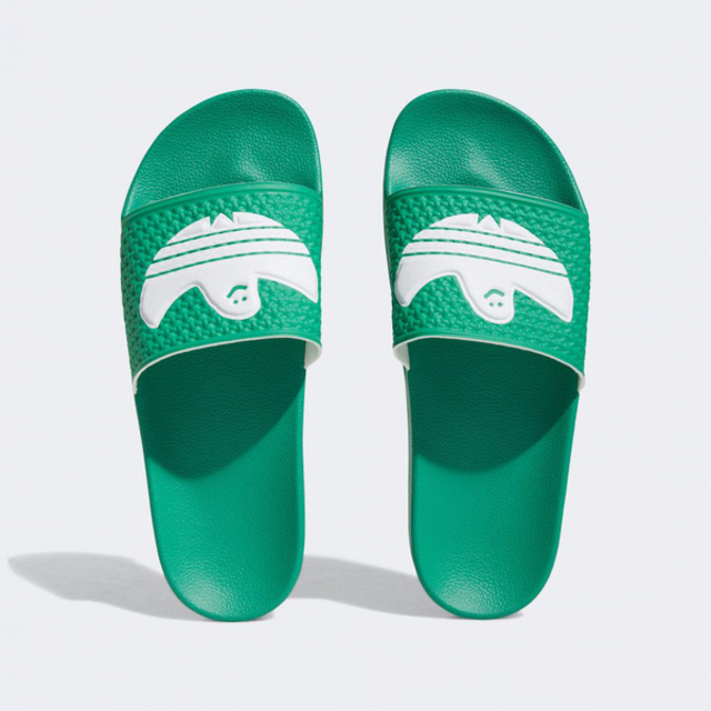 Adidas Shmoofoil Slide [HQ2033 男女 涼拖鞋 運動 休閒 聯名款 舒適 夏天 海灘 綠