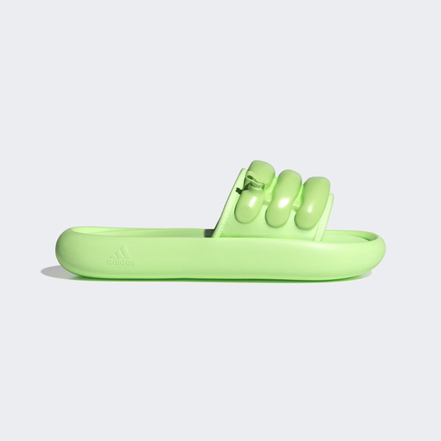 Adidas Zplaash [IF0889 男女 拖鞋 運動 休閒 充氣 胖胖拖 夏日 泳池 海灘 愛迪達 螢光綠