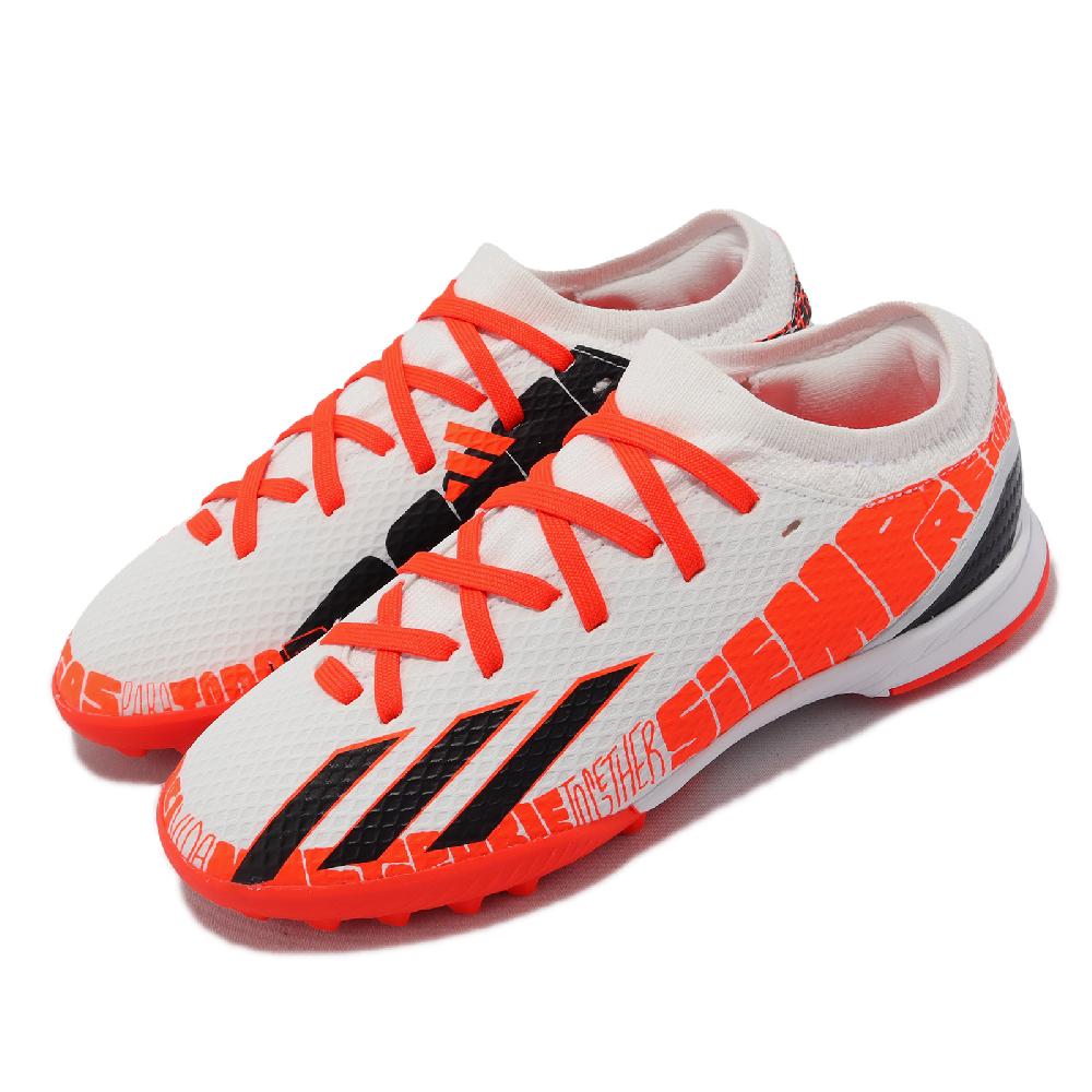 adidas 足球鞋 X Speedportal Messi.3 TF J 中大童鞋 草地 橘黑 梅西 鞋釘 GW8396