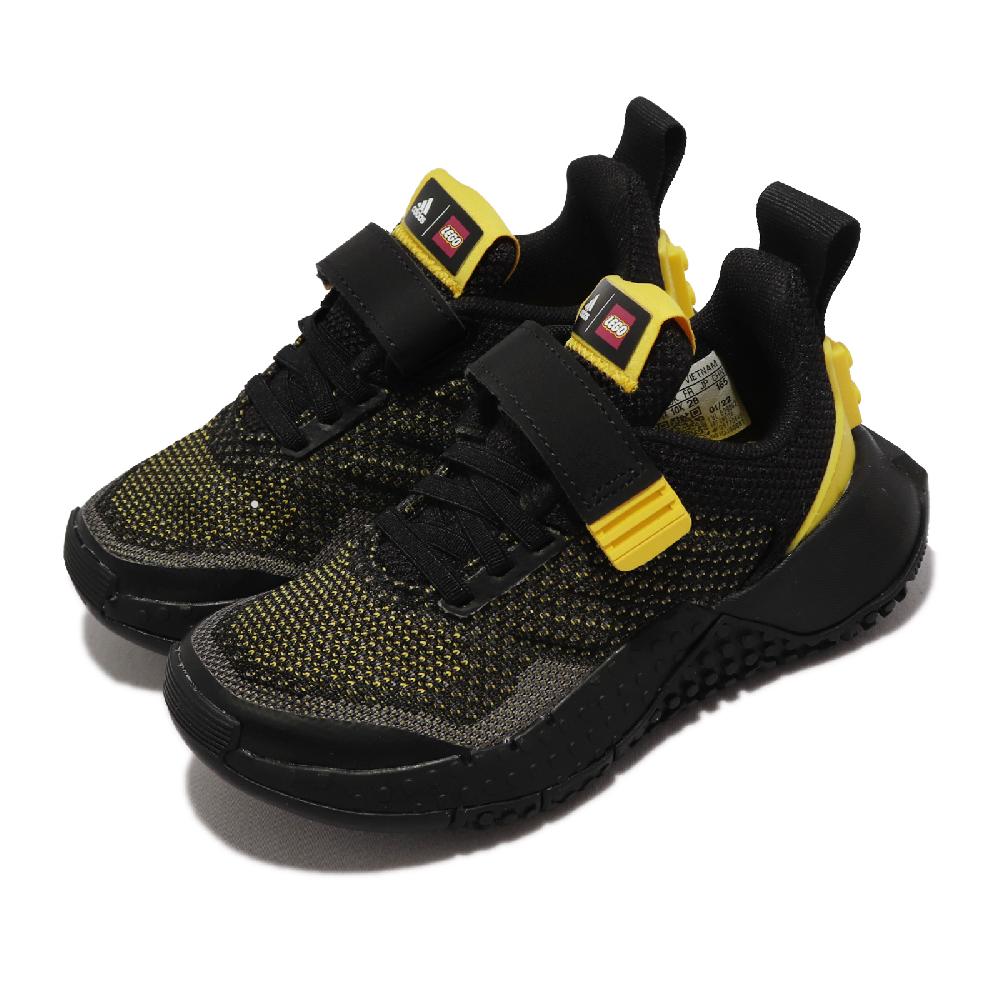 adidas 童鞋 Sport Pro EL K 中童 黑 黃 樂高 魔鬼氈 LEGO 聯名款 運動鞋 愛迪達 GW8124