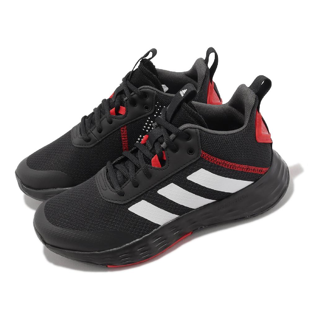 adidas 愛迪達 童鞋 Ownthegame 2.0 K 中童 黑 白 籃球鞋 運動鞋 緩震 小朋友 IF2693