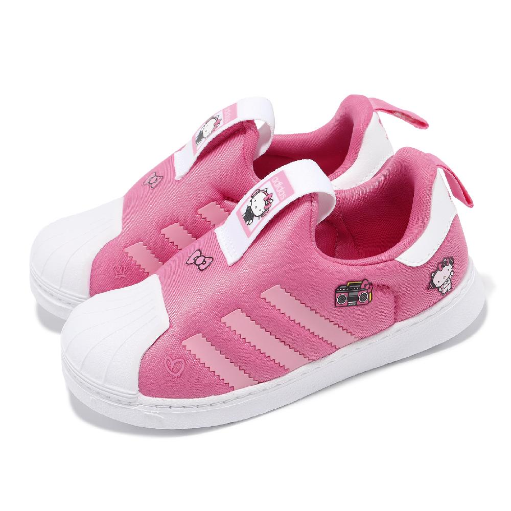 adidas 愛迪達 X Hello Kitty 童鞋 Superstar 360 I 小童鞋 粉 白 聯名 凱蒂貓 休閒鞋 IF3555