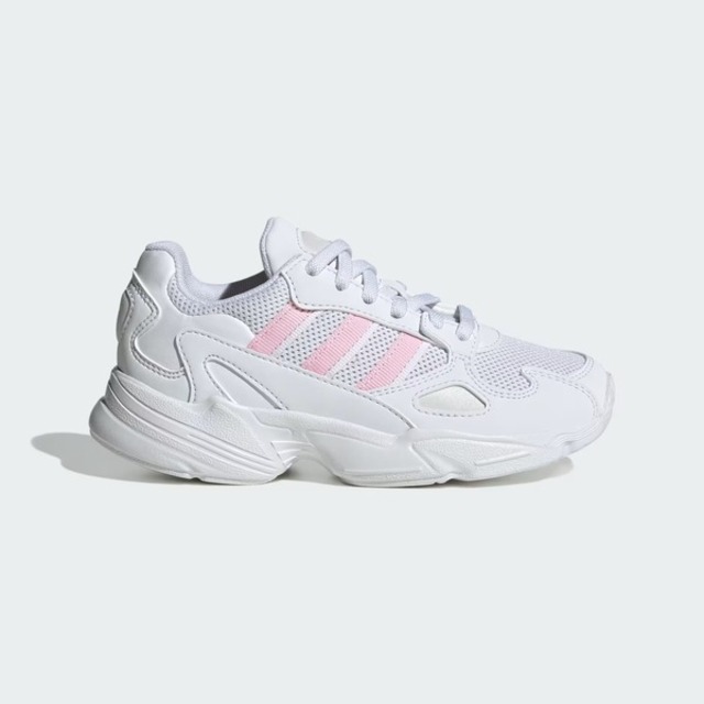 Adidas Falcon EL C IF8579 中童 休閒鞋 運動 復古 三葉草 透氣 舒適 穿搭 白 粉