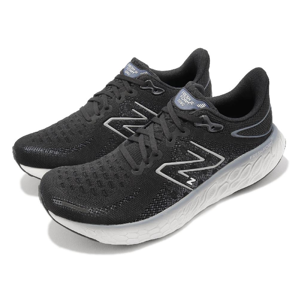 New Balance 紐巴倫 慢跑鞋 1080 V12 2E 寬楦 男鞋 黑 銀白 路跑 運動鞋 NB M1080B12-2E