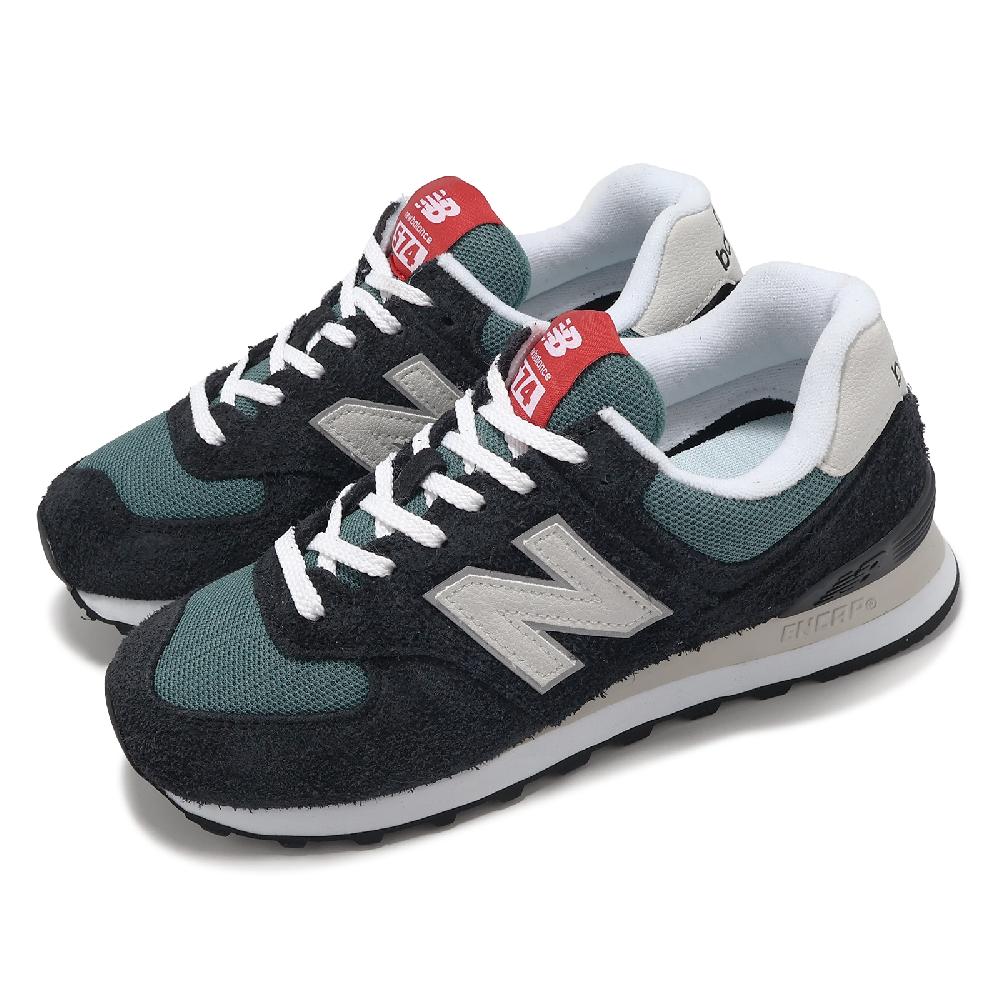 New Balance 紐巴倫 休閒鞋 574 男鞋 女鞋 黑 灰質 麂皮 網布 經典 情侶鞋 NB U574MGH-D