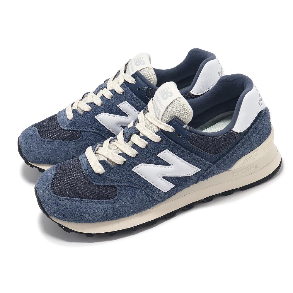New Balance 紐巴倫 休閒鞋 574 男鞋 女鞋 復古靛藍 白 麂皮 復古 NB U574RBJ-D