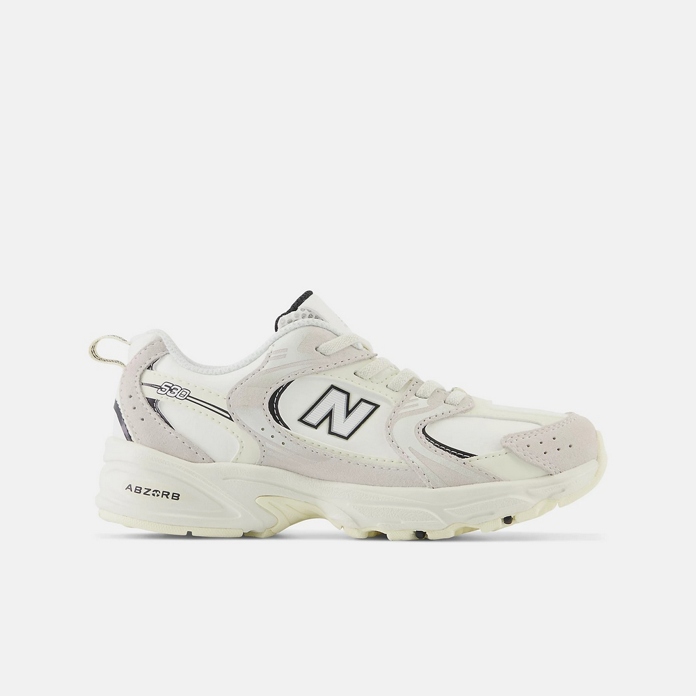 【New Balance】童鞋 休閒鞋 中大童 白灰色 PZ530CT-W