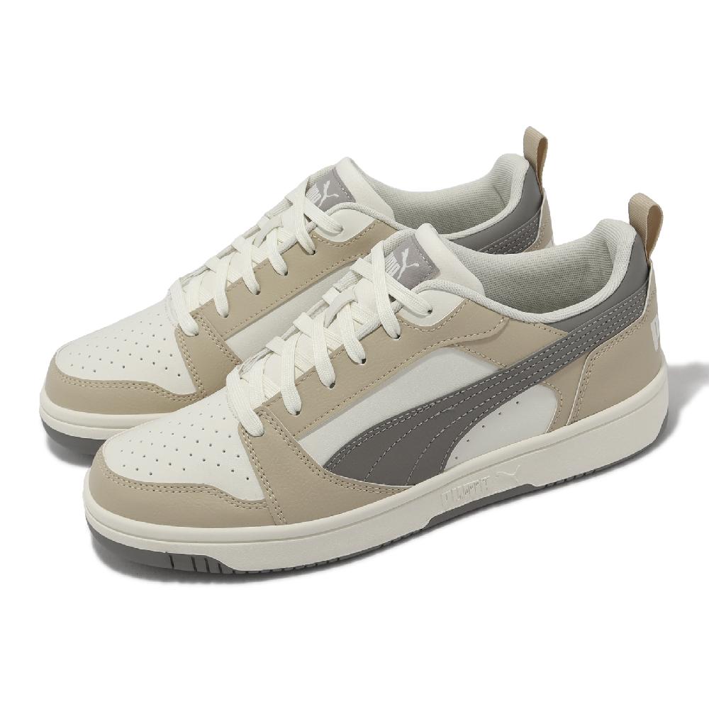 Puma 彪馬 休閒鞋 Rebound V6 Low 男鞋 女鞋 奶茶 灰 復古 皮革 低筒 情侶鞋 39232809