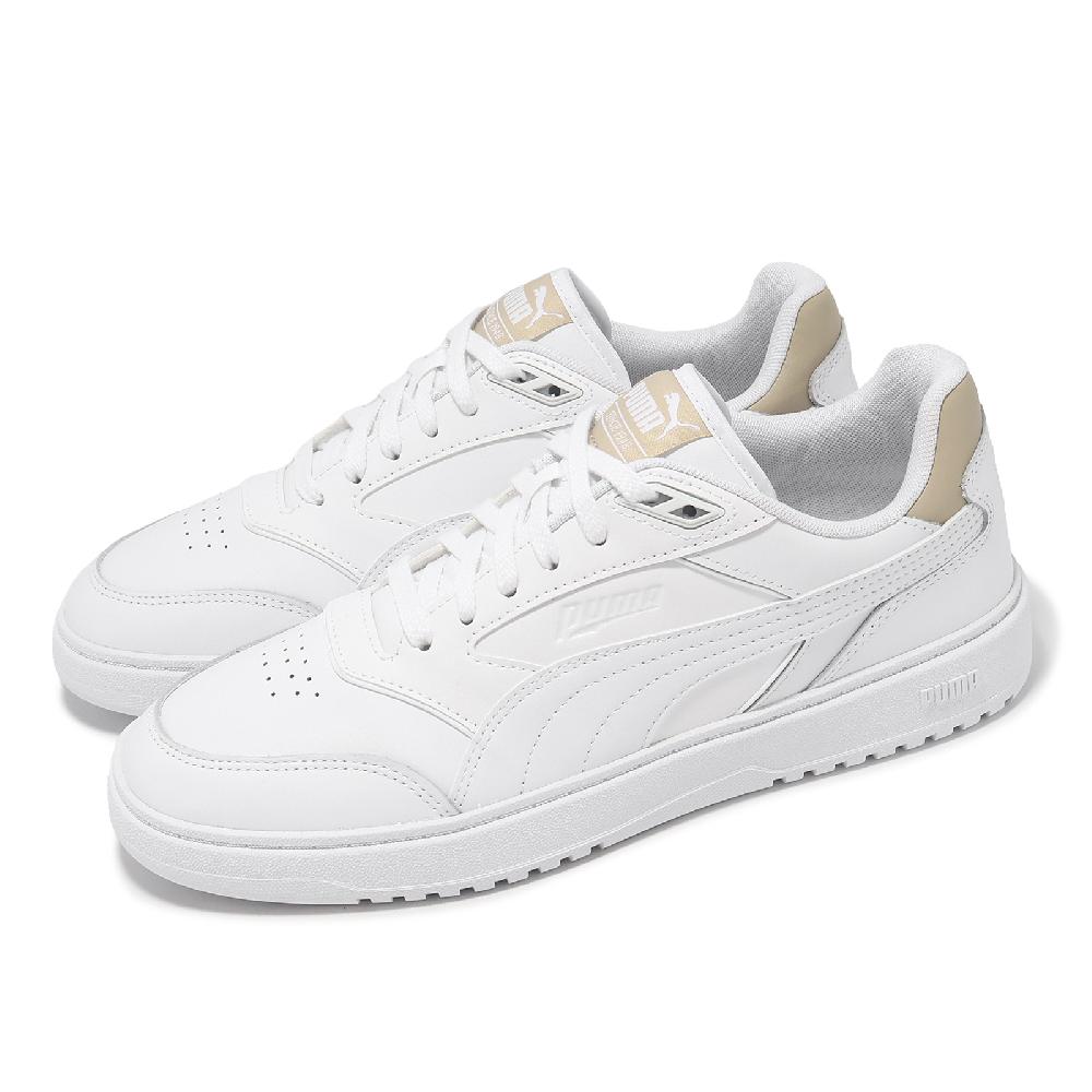 Puma 彪馬 休閒鞋 Doublecourt 男鞋 女鞋 白 奶茶 皮革 緩衝 低筒 情侶鞋 39328416