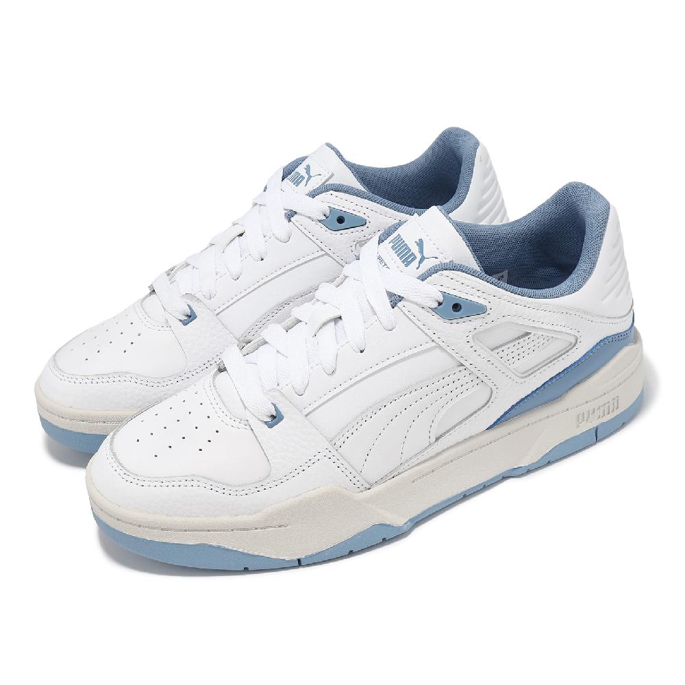 Puma 彪馬 休閒鞋 Slipstream Lth 男鞋 白 藍 皮革 復古 奶油底 38754429