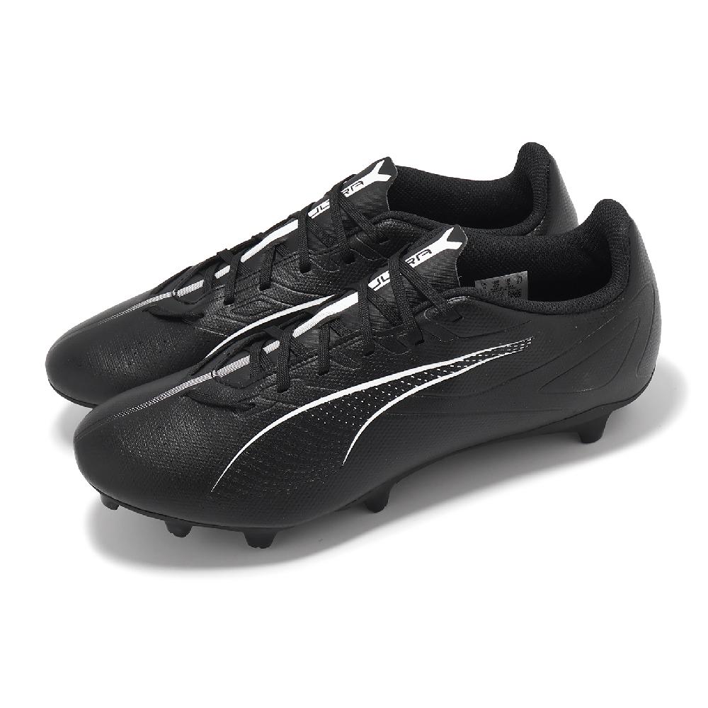 Puma 彪馬 足球鞋 Ultra 5 Play FG/AG 男鞋 黑 白 人工短草皮 偏硬草地 運動鞋 10768902
