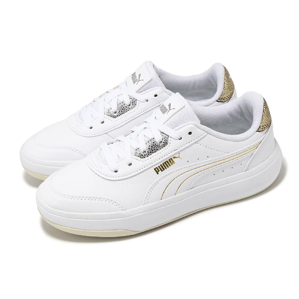 Puma 彪馬 休閒鞋 Tori Metallic Shine 女鞋 白 金 厚底 增高 小白鞋 39634301