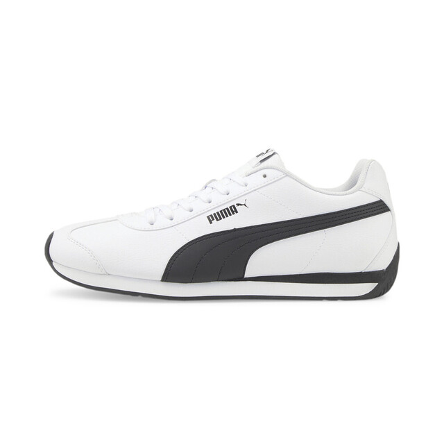 Puma Turin 3 [383037-06 男女 休閒鞋 復古 簡約 合成皮革 柔軟 舒適 情侶穿搭 白 黑