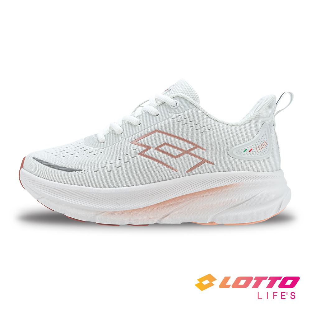 【LOTTO 義大利】女 寬楦 T600 MAX 輕賈卡緩震跑鞋(白)