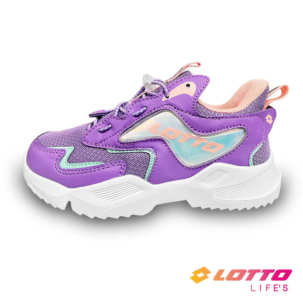 【LOTTO】童鞋 WING RIDE 輕量跑鞋(紫)