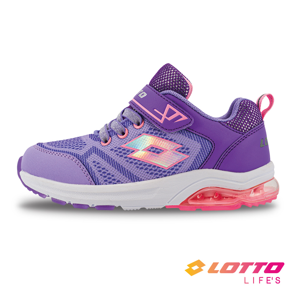 【LOTTO 義大利】童 BLINK RUN 氣墊跑鞋 (紫)