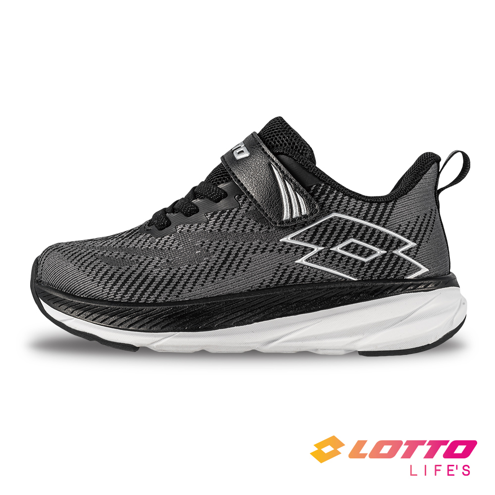 【LOTTO 義大利】童鞋 LT-MAX超速跑輕量極避震跑鞋(黑)