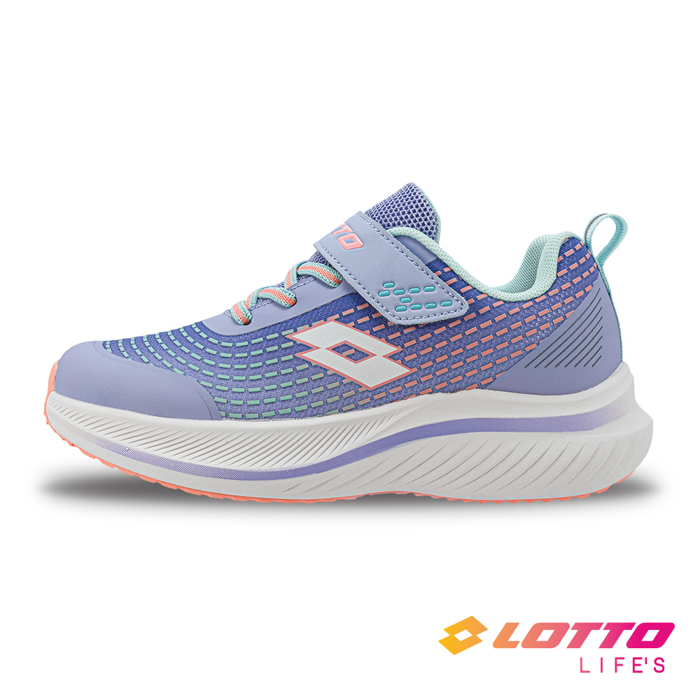 【LOTTO 義大利】童鞋 RAVE LIGHT 彈力避震跑鞋(紫羅蘭)