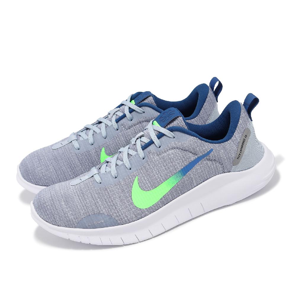 Nike 耐吉 慢跑鞋 Flex Experience RN 12 男鞋 藍 綠 緩震 路跑 環保材質 運動鞋 DV0740-400