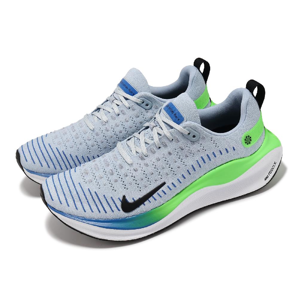 Nike 耐吉 慢跑鞋 ReactX Infinity Run 4 男鞋 藍 綠 白 針織 回彈 路跑 運動鞋 DR2665-402