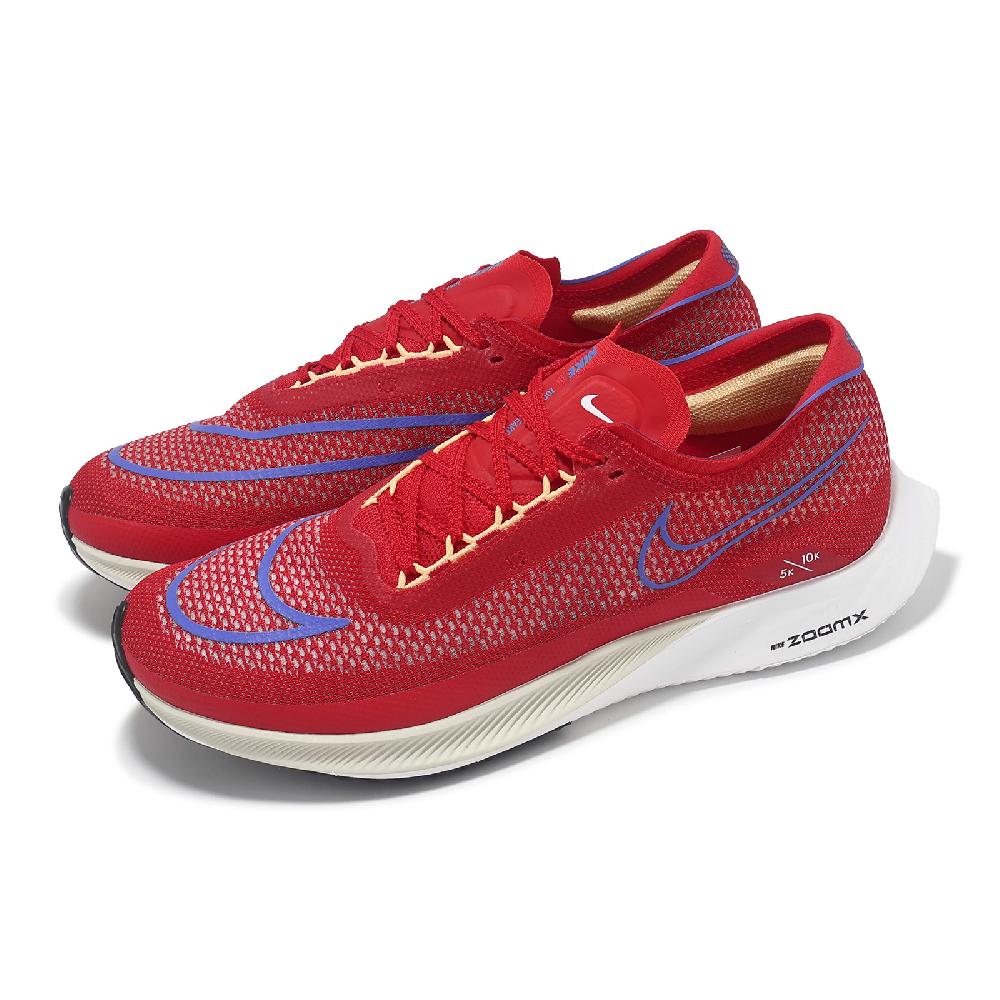 Nike 耐吉 競速跑鞋 Zoomx Streakfly 男鞋 紅 藍 襪套 輕量 薄底 針織 DJ6566-601