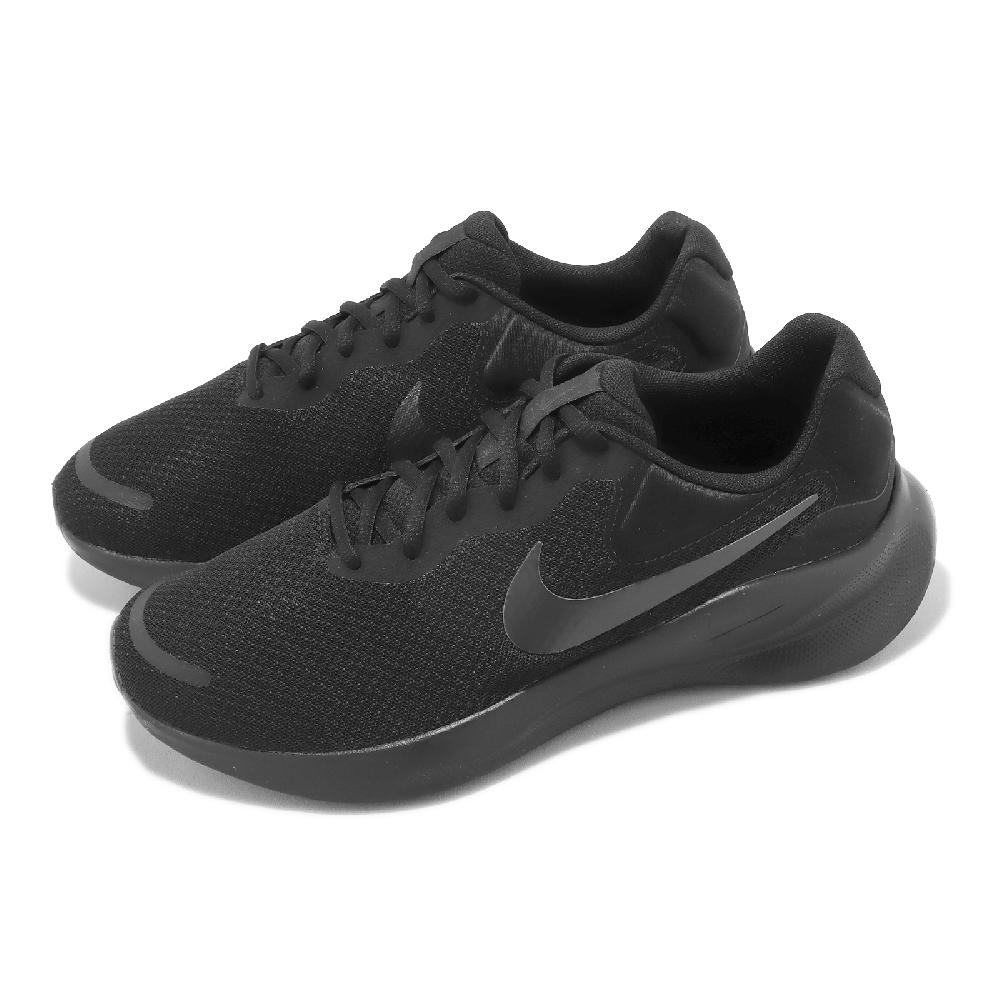 Nike 耐吉 慢跑鞋 Revolution 7 寬楦 男鞋 黑 全黑 運動鞋 FB8501-001
