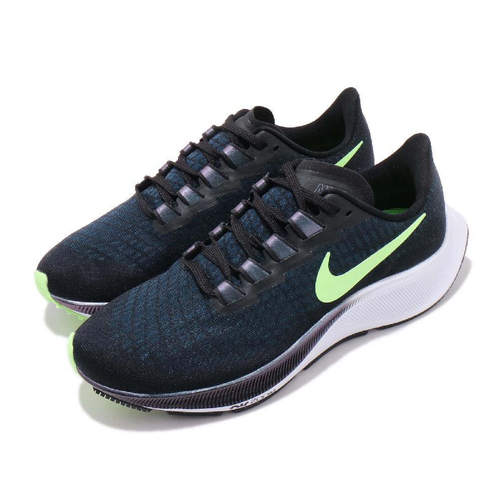 Nike 耐吉 慢跑鞋 Wmns Air Zoom Pegasus 37 黑 綠 女鞋 小飛馬 運動鞋 BQ9647-001