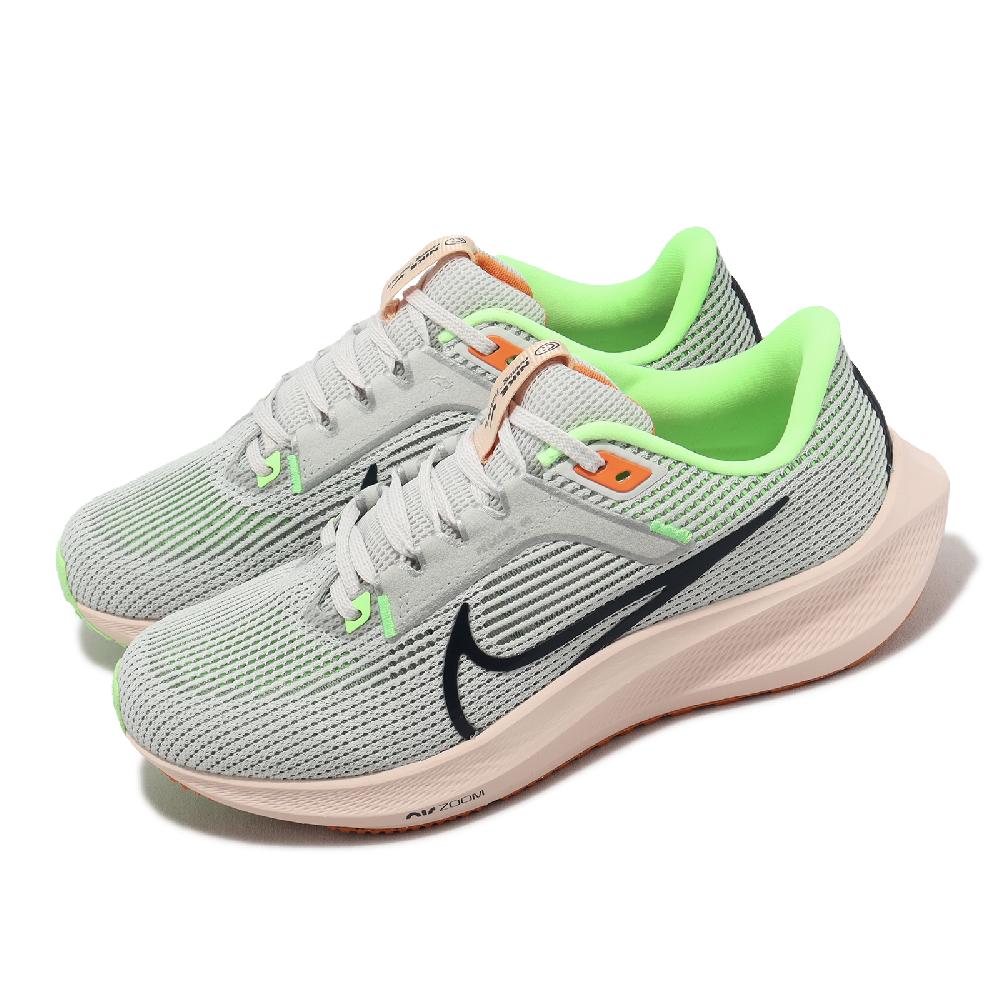 Nike 耐吉 慢跑鞋 Wmns Air Zoom Pegasus 40 女鞋 灰 綠 緩震 小飛馬 運動鞋 DV3854-006