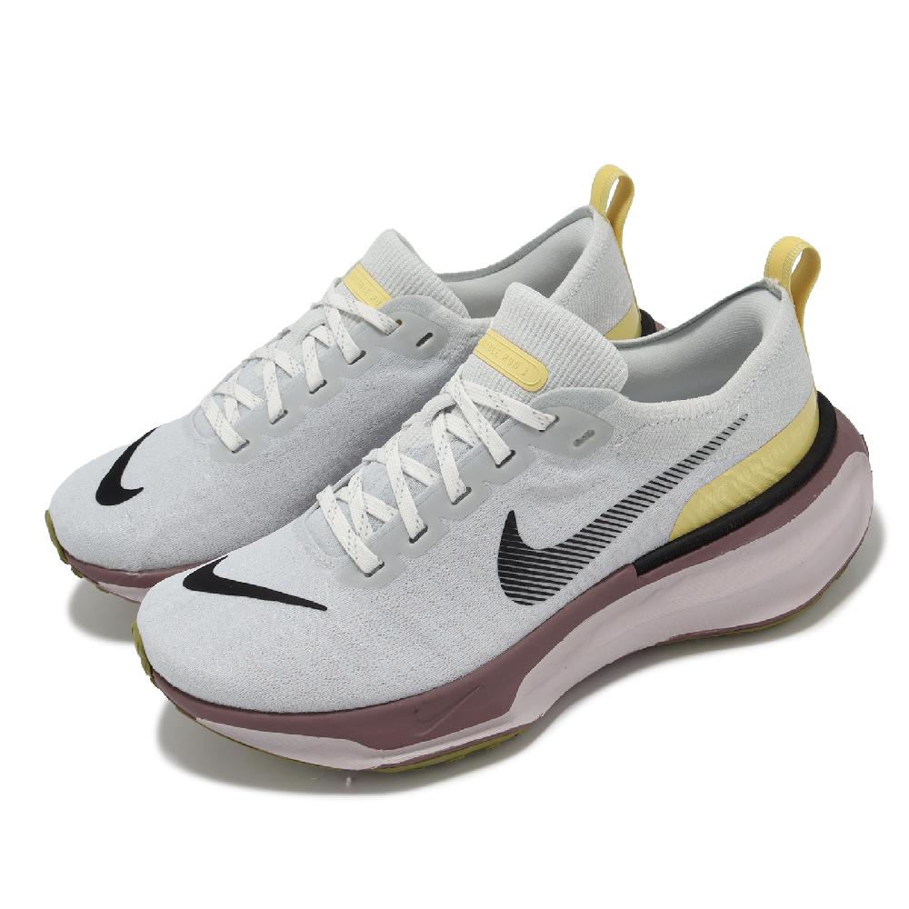Nike 耐吉 慢跑鞋 Wmns ZoomX Invincible FK 3 女鞋 灰 黃 輕量 回彈 路跑 運動鞋 DR2660-005