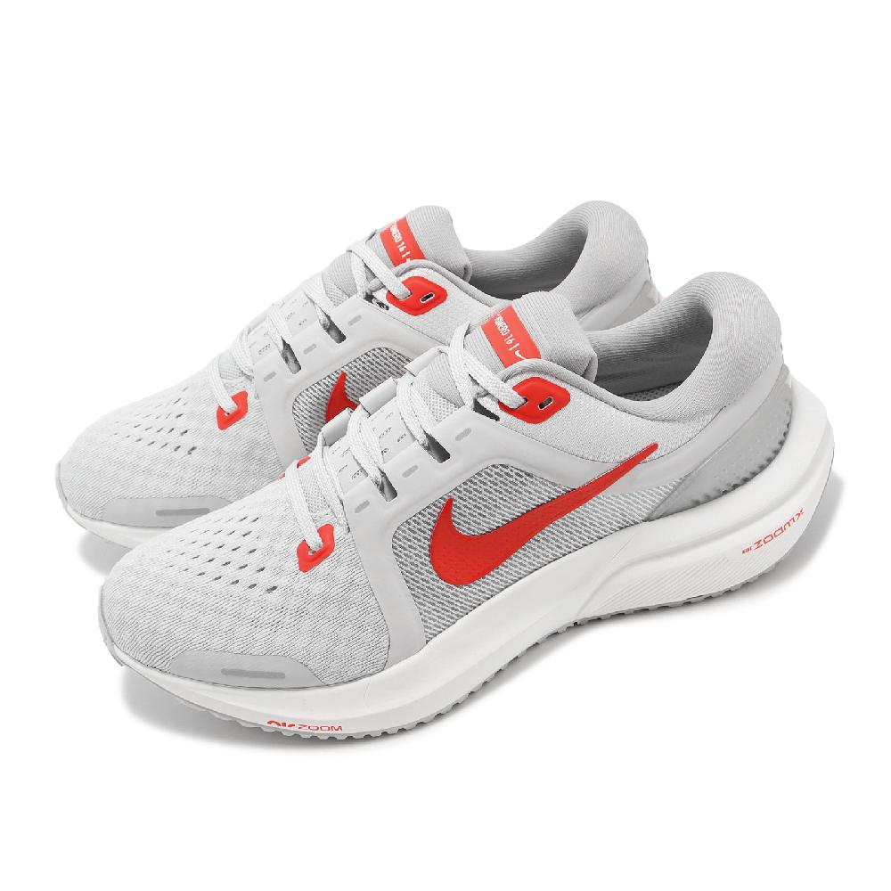 Nike 耐吉 慢跑鞋 Wmns Air Zoom Vomero 16 女鞋 灰 紅 運動鞋 DA7698-005