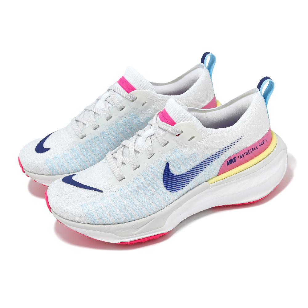 Nike 耐吉 慢跑鞋 Wmns ZoomX Invincible Run FK 3 女鞋 白 藍 編織鞋面 運動鞋 DR2660-105
