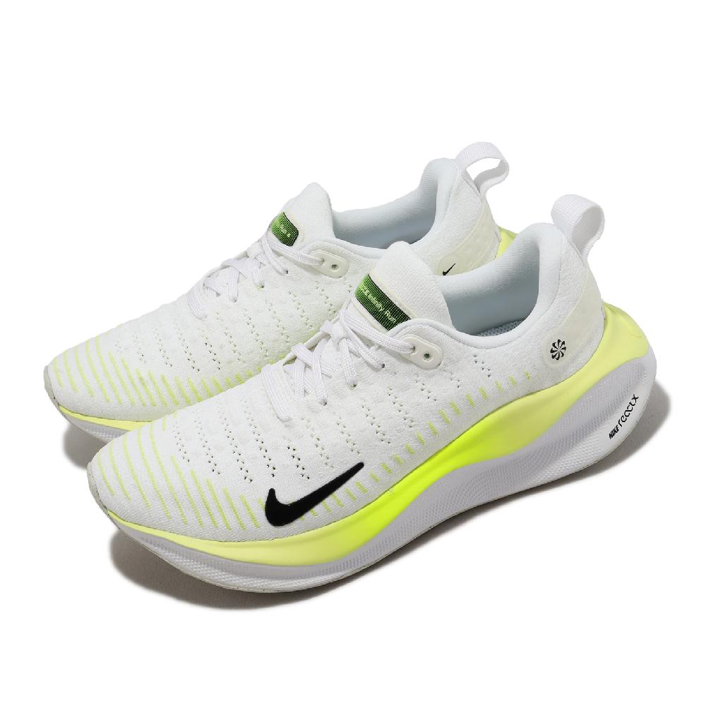 Nike 耐吉 慢跑鞋 Wmns ReactX Infinity Run 4 白 螢光黃 女鞋 緩震 針織 運動鞋 DR2670-101