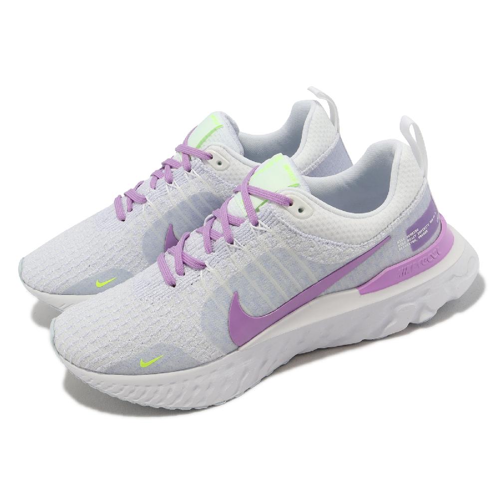 Nike 慢跑鞋 Wmns React Infinity Run FK 3 女鞋 白 紫 緩震 運動鞋 DZ3016-100