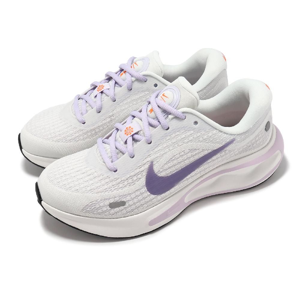 Nike 耐吉 慢跑鞋 Wmns Journey Run 女鞋 白 紫 透氣 緩衝 反光 運動鞋 FJ7765-100