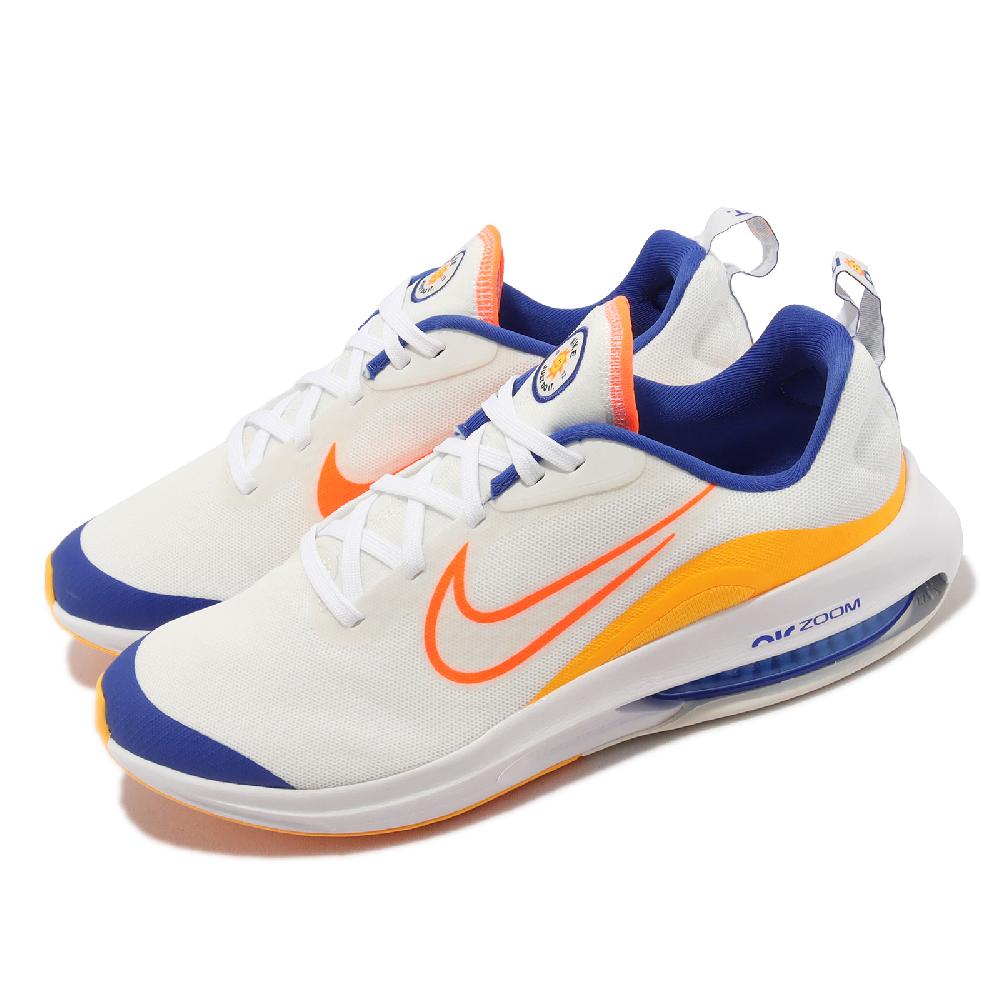Nike 耐吉 慢跑鞋 Air Zoom Arcadia 2 GS 大童鞋 女鞋 白 橙 輕量 氣墊 運動鞋 FD4637-181