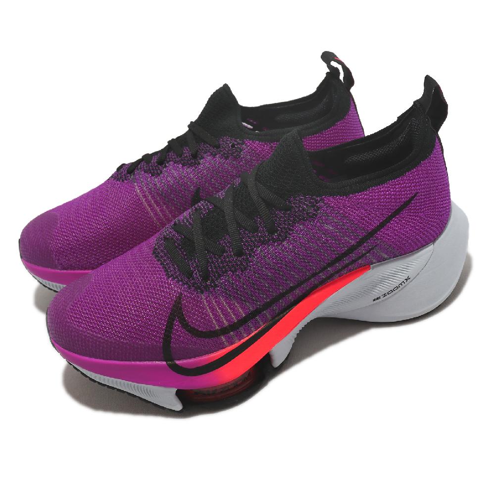 Nike 耐吉 競速跑鞋 Air Zoom Tempo Next% FK 女鞋 螢光紫 路跑 氣墊 不對稱鞋帶 運動鞋 CI9924-501