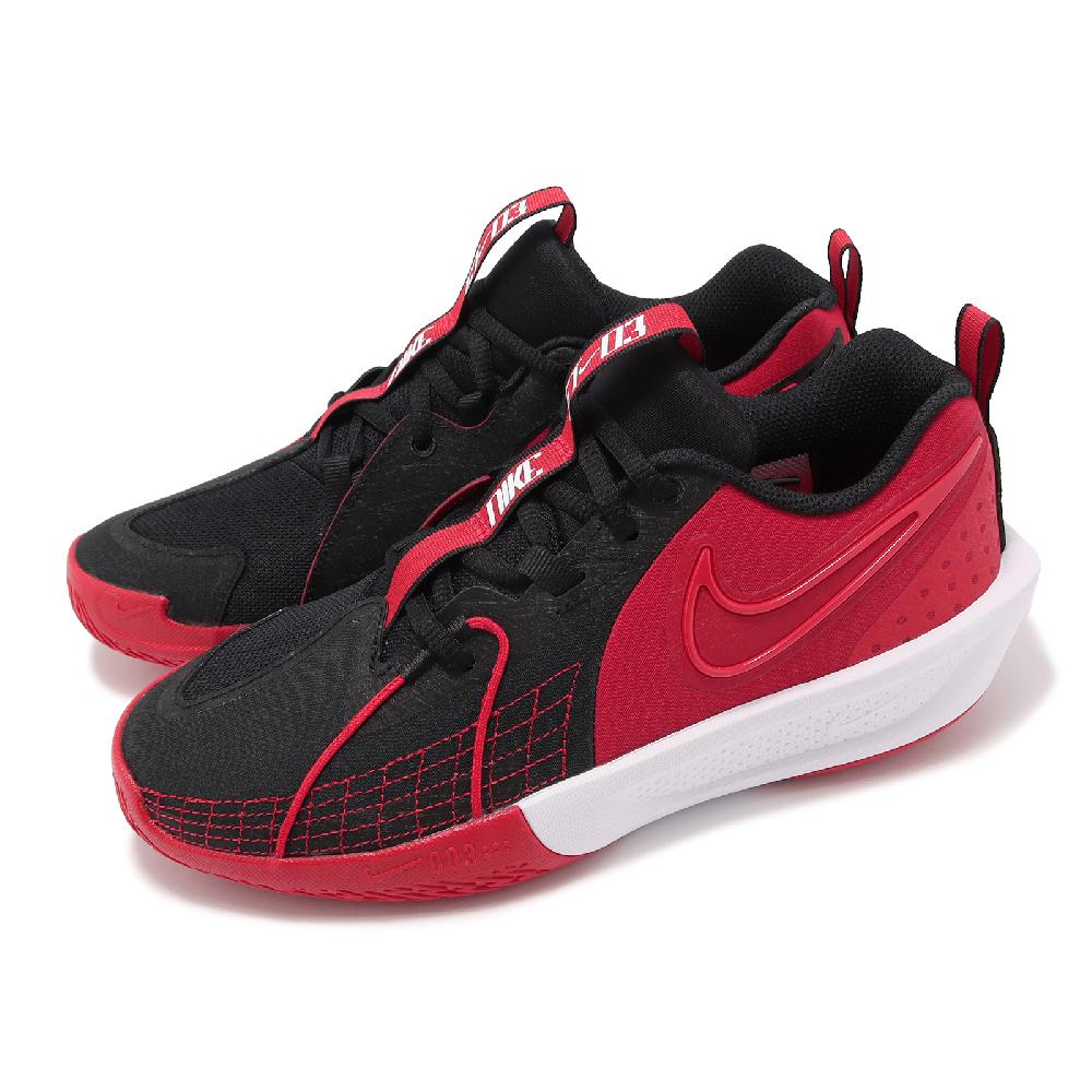 Nike 耐吉 籃球鞋 G.T. Cut 3 GS 大童 女鞋 黑 紅 緩震 氣墊 運動鞋 FD7033-002