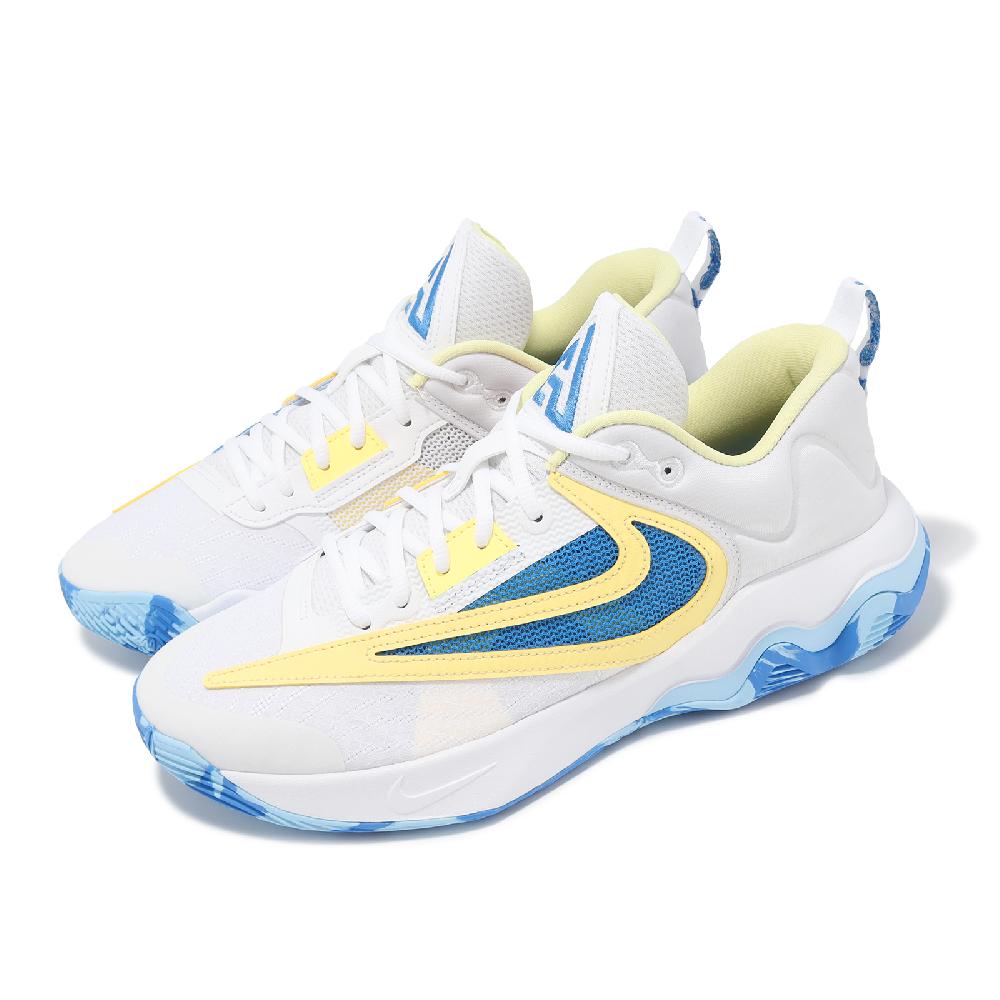 Nike 耐吉 籃球鞋 Giannis Immortality 3 EP 白 藍 黃 男鞋 字母哥 子系列 DZ7534-101