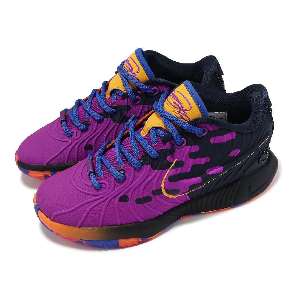 Nike 耐吉 籃球鞋 LeBron XXI SE GS 大童 女鞋 紫藍 Welcome to Camp LBJ FN5040-500