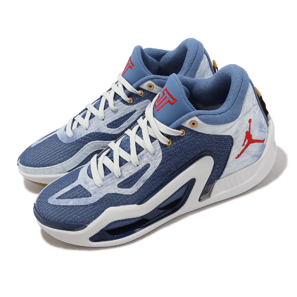 Nike 耐吉 籃球鞋 Jordan Tatum 1 PF 男鞋 藍 白 牛仔 丹寧 運動鞋 實戰 DZ3321-400