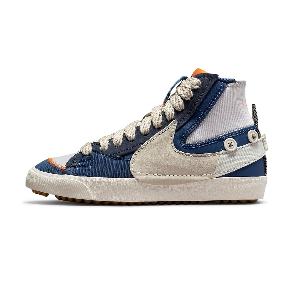 Nike Blazer MID 77 LX 男鞋 深藍色 高筒 鴛鴦 積木 拼接 休閒鞋 DQ5080-001