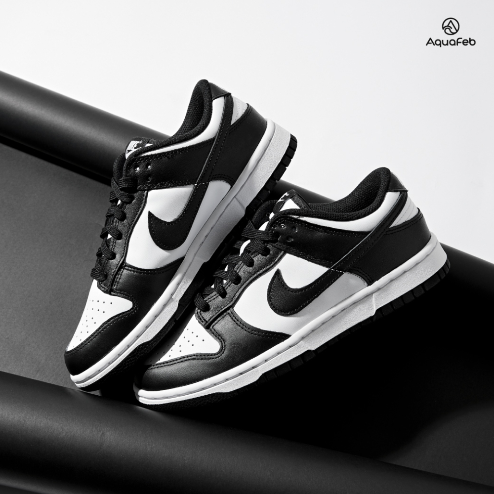 Nike Dunk Low 男鞋 黑色 白色 熊貓 皮革 滑板 休閒鞋 DD1503-101