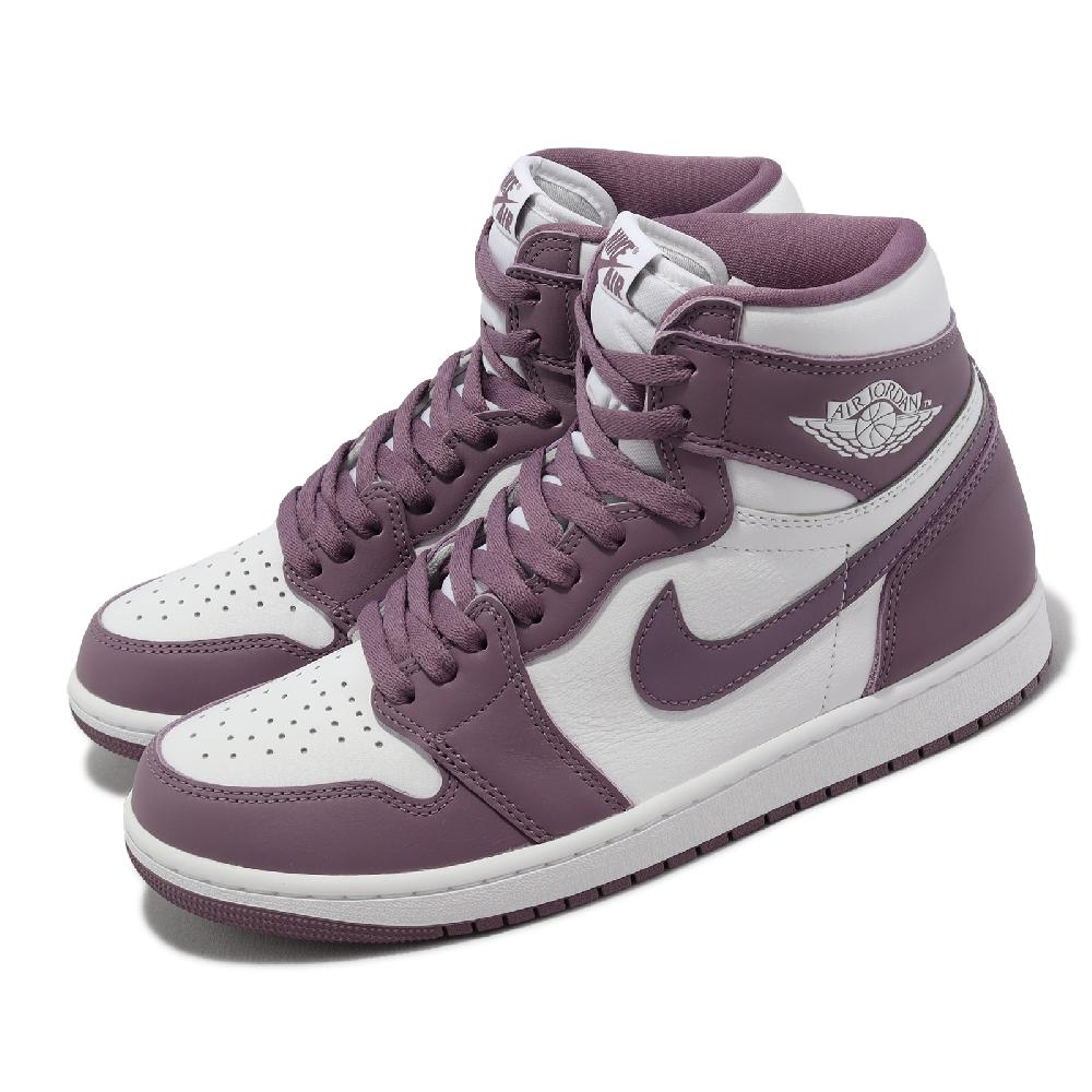 Nike 耐吉 休閒鞋 Air Jordan 1 Retro High OG 男鞋 白 紫 AJ1 高筒 DZ5485-105