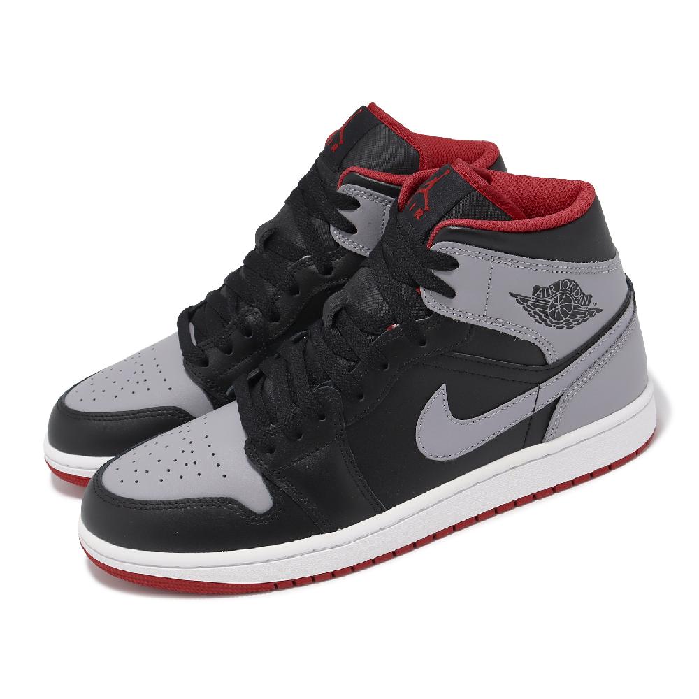 Nike 耐吉 休閒鞋 Air Jordan 1 Mid 男鞋 灰 黑 AJ1 中筒 黑水泥 一代 DQ8426-006