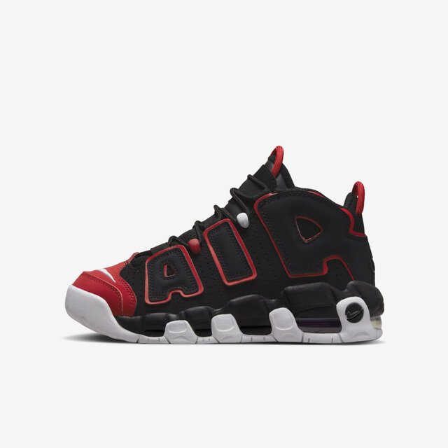 Nike Air More Uptempo GS [FB1344-001 大童 休閒 復古 Red Toe 球鞋 黑紅