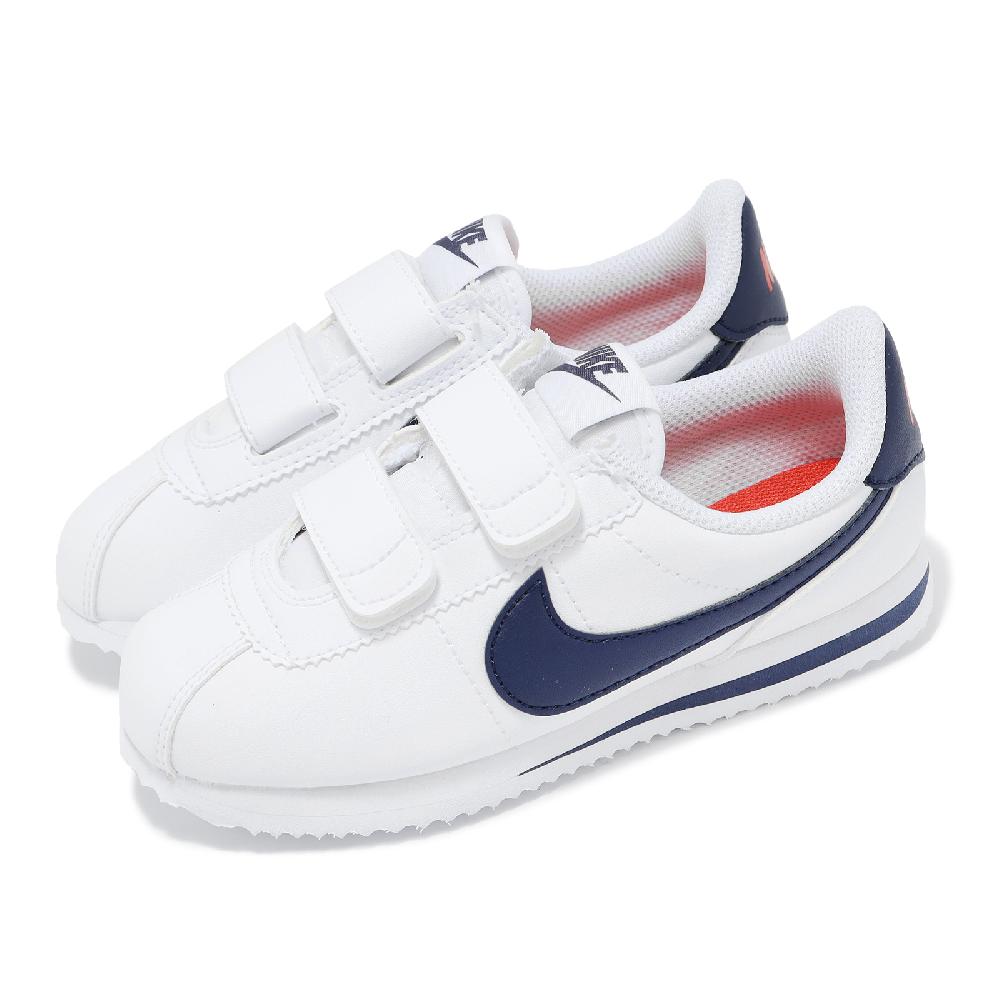 Nike 耐吉 童鞋 Cortez Basic SL PSV 阿甘鞋 白 藍 中童 小朋友 親子鞋 904767-106