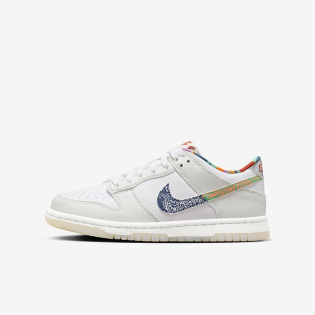 Nike Dunk Low GS [FN8913-141 大童 休閒鞋 運動 經典 低筒 流行 穿搭 舒適 灰白 彩