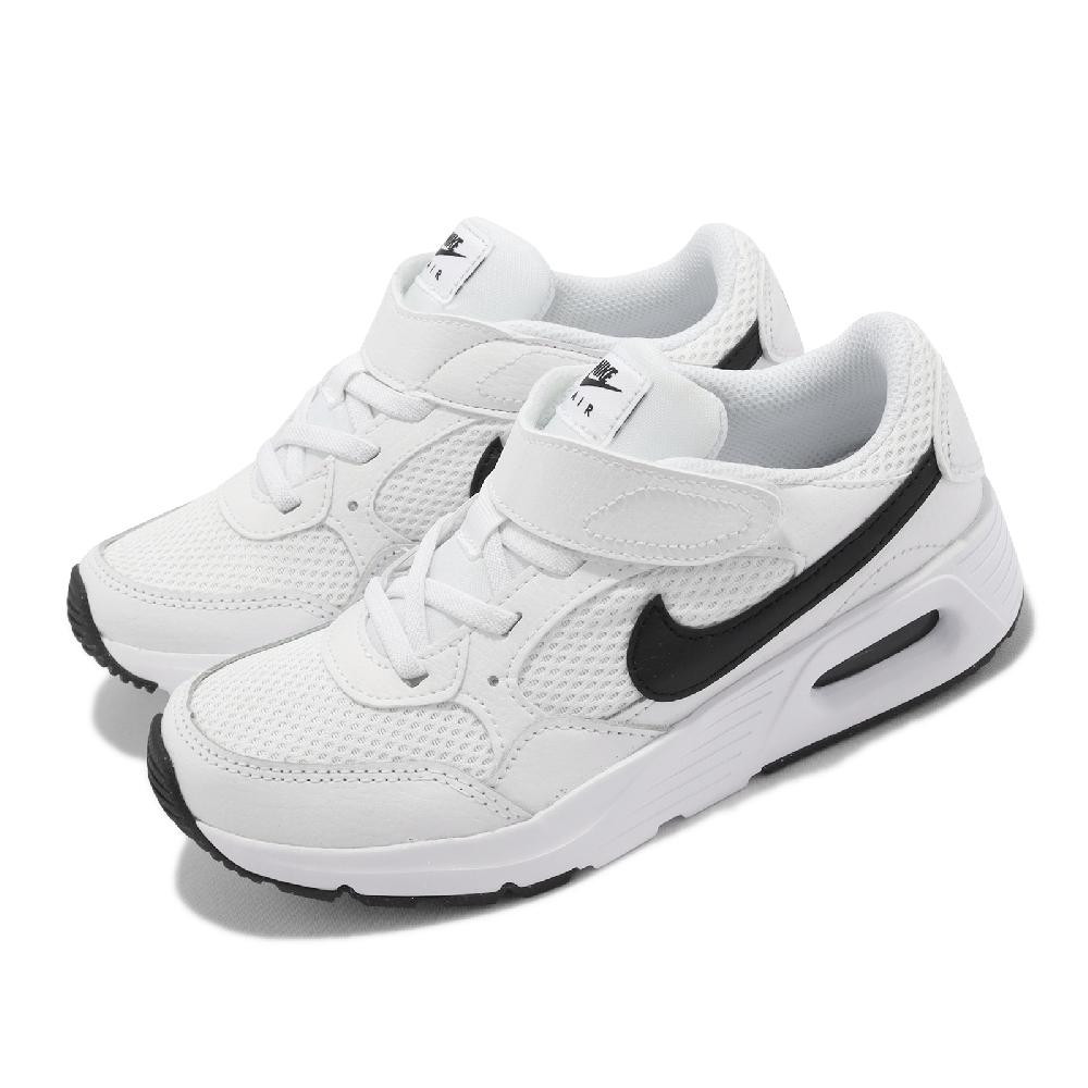 Nike 耐吉 休閒鞋 Air Max SC PSV 中童 童鞋 白 皮革 魔鬼氈 氣墊 CZ5356-102