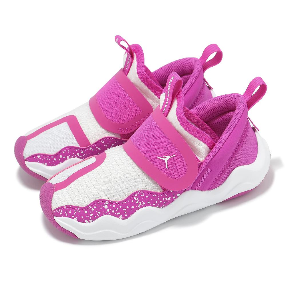 Nike 耐吉 童鞋 Jordan 23/7 TD 無鞋帶 小童 粉紅 白 魔鬼氈 學步鞋 運動鞋 休閒鞋 DQ9294-605